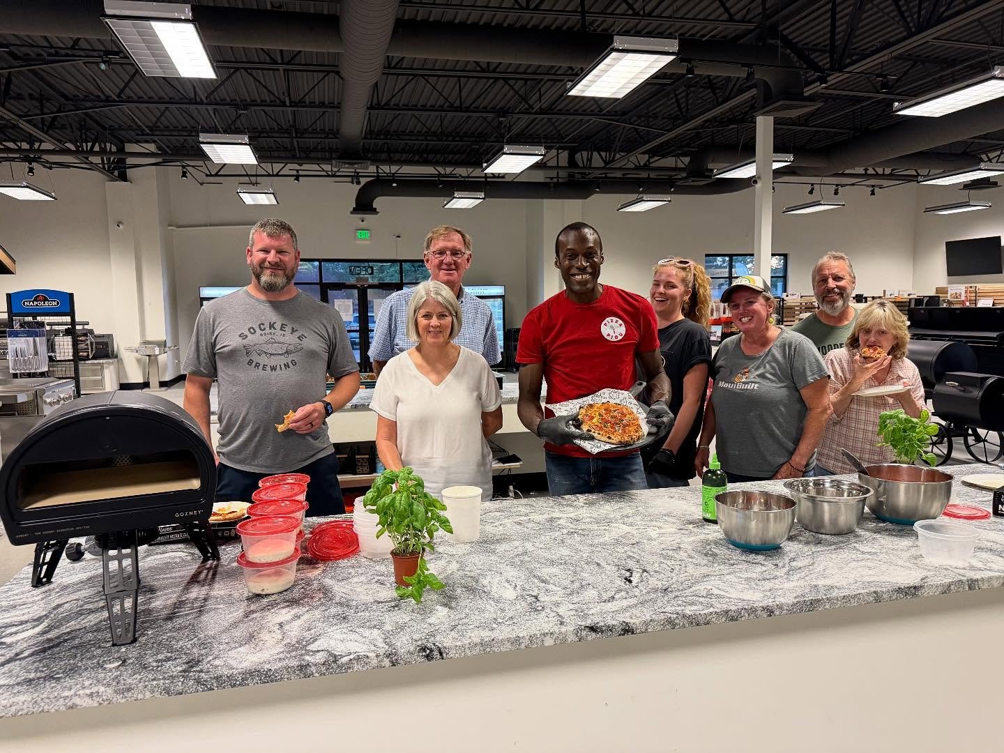 Pizza Piou team at event